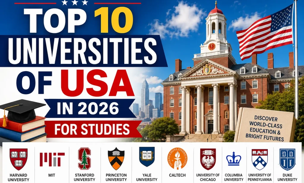 Top 10 Universities of USA in 2026 for Studies – Complete Student Guide